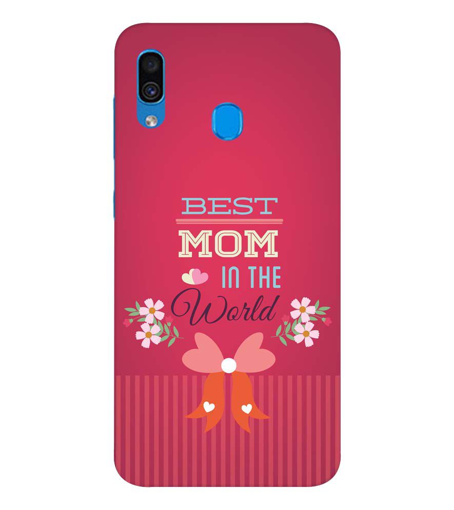 G0357-Best Mom in the World Back Cover for Samsung Galaxy A20