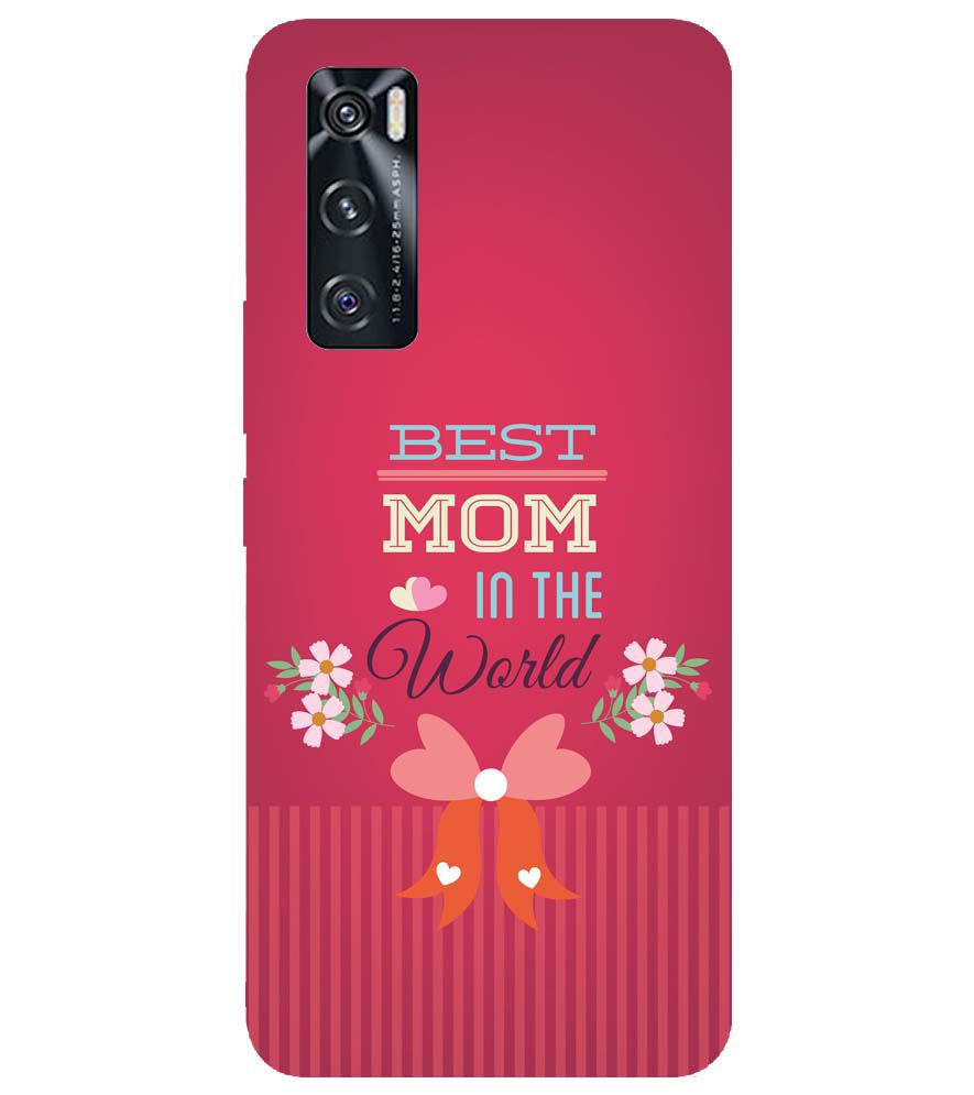G0357-Best Mom in the World Back Cover for vivo V20 SE