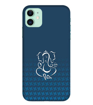 H0056-Swastik and Ganesha Back Cover for Apple iPhone 11