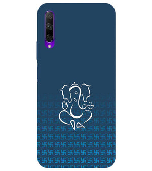 H0056-Swastik and Ganesha Back Cover for Honor 9X Pro