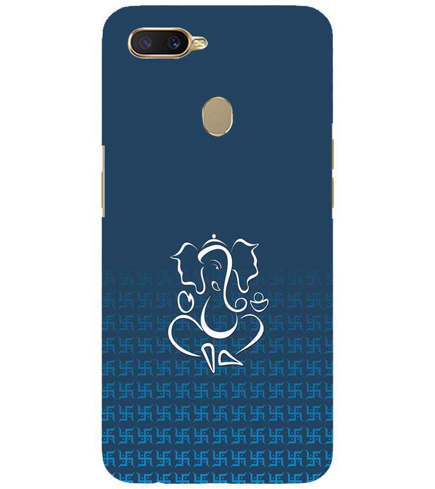 H0056-Swastik and Ganesha Back Cover for Oppo A11K
