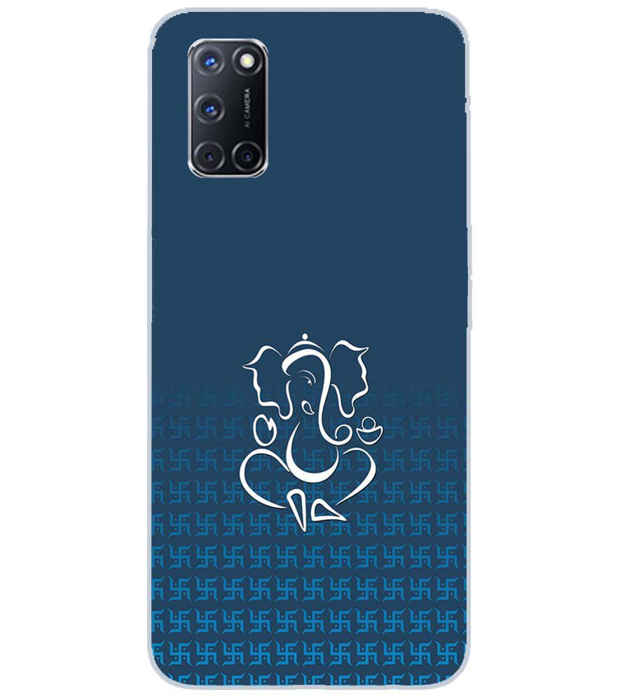 H0056-Swastik and Ganesha Back Cover for Oppo A52