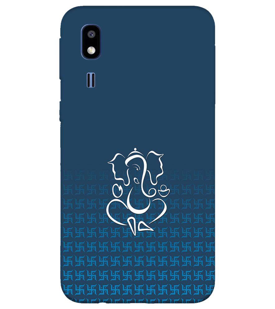 H0056-Swastik and Ganesha Back Cover for Samsung Galaxy A2 Core