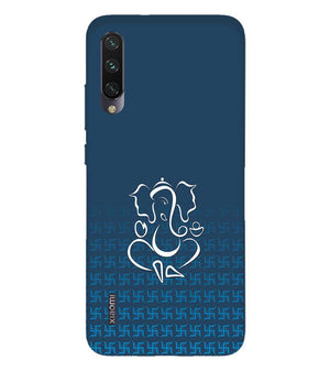 H0056-Swastik and Ganesha Back Cover for Xiaomi Mi A3