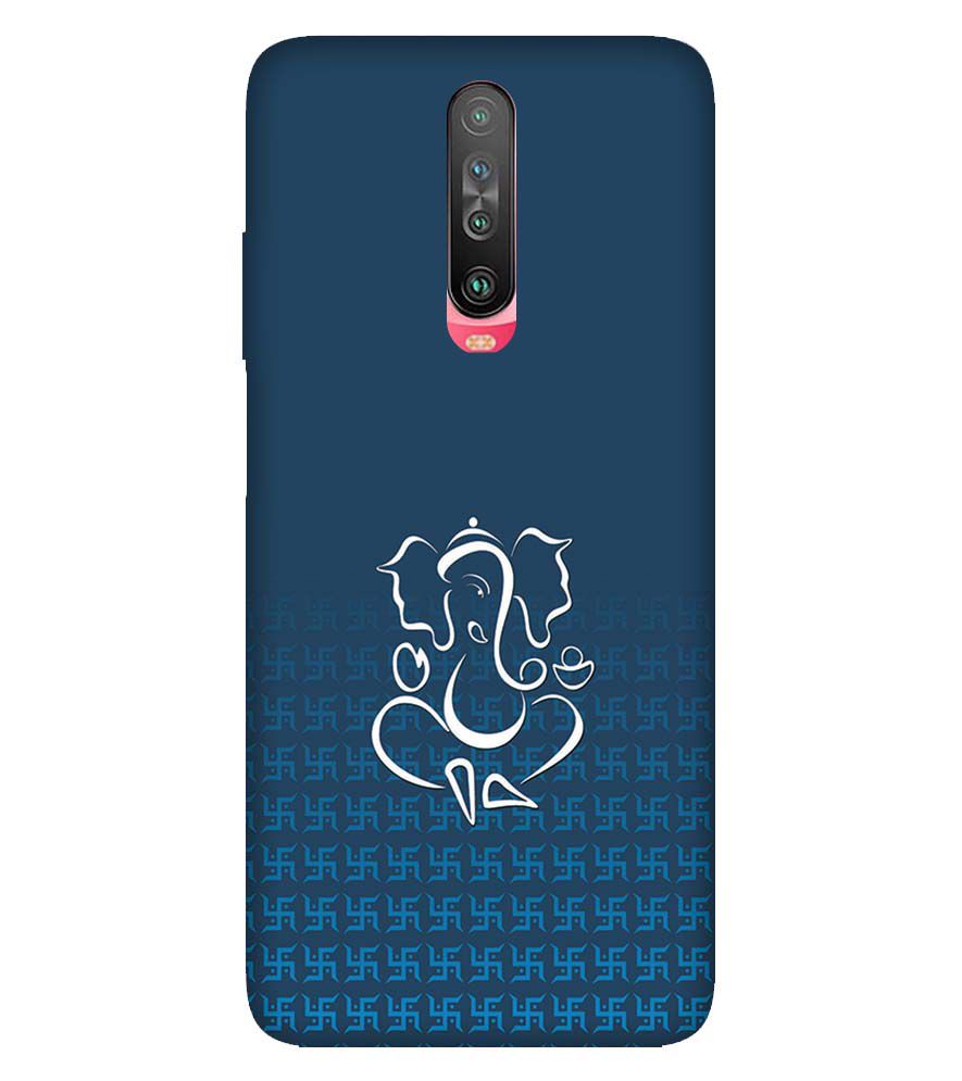 H0056-Swastik and Ganesha Back Cover for Xiaomi Redmi K30