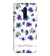 IK5005-Purple Flowers with Name Back Cover for OnePlus 7T Pro