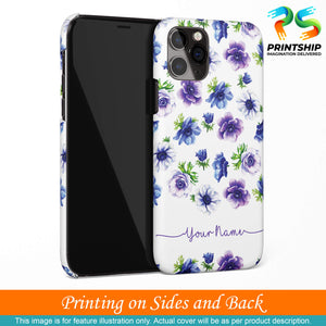 IK5005-Purple Flowers with Name Back Cover for Realme C17-Image3