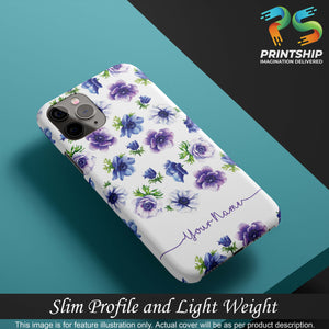 IK5005-Purple Flowers with Name Back Cover for Realme C17-Image4