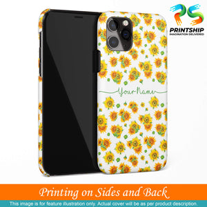 IK5006-Yellow Flowers with Name Back Cover for Realme C15-Image3