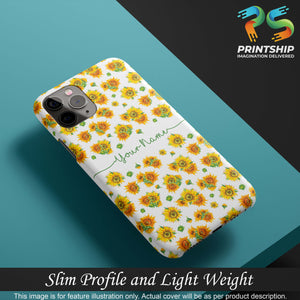 IK5006-Yellow Flowers with Name Back Cover for Realme C15-Image4