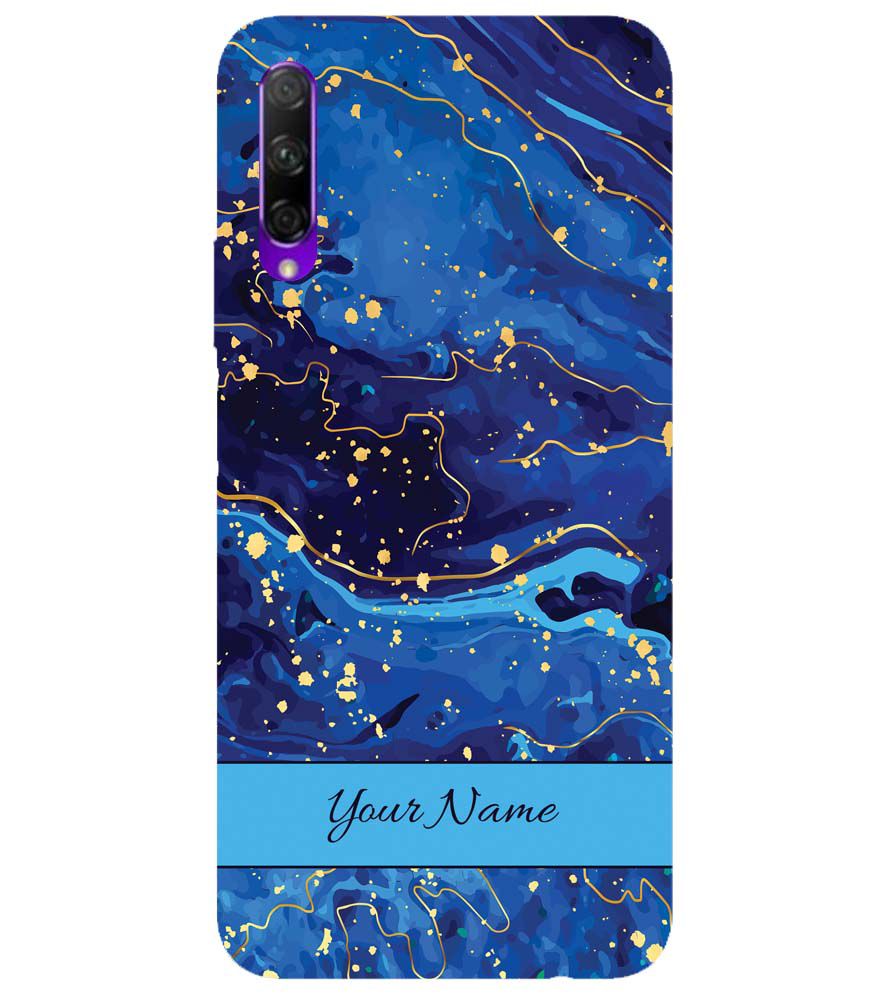 IK5007-Galaxy Blue with Name Back Cover for Honor 9X Pro