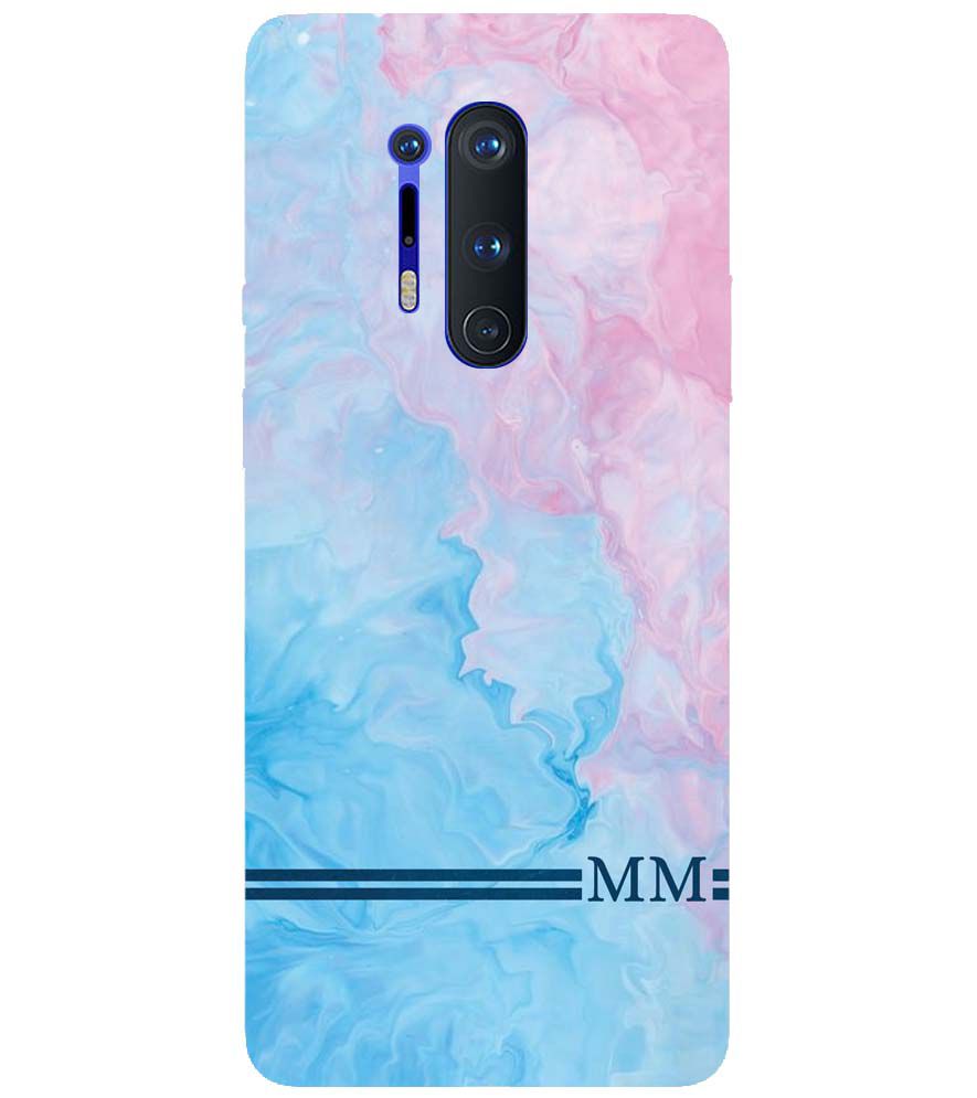 IK5008-Classic Marble with Initials Back Cover for OnePlus 8 Pro
