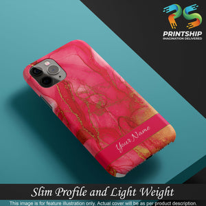 IK5010-Hot Pink Marble with Name Back Cover for Realme C17-Image4
