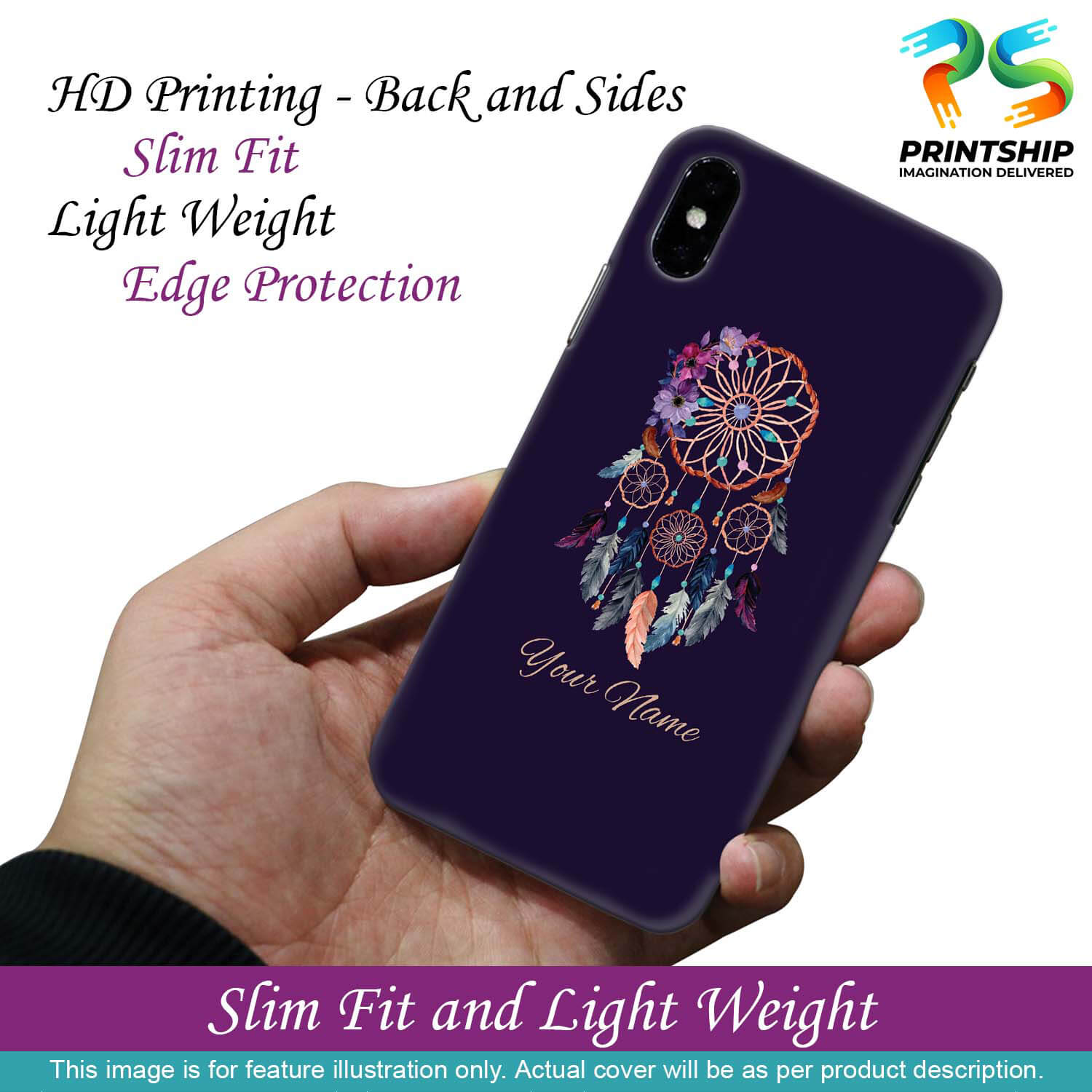 IK5012-Dream Catcher with Name Back Cover for OnePlus 7T Pro