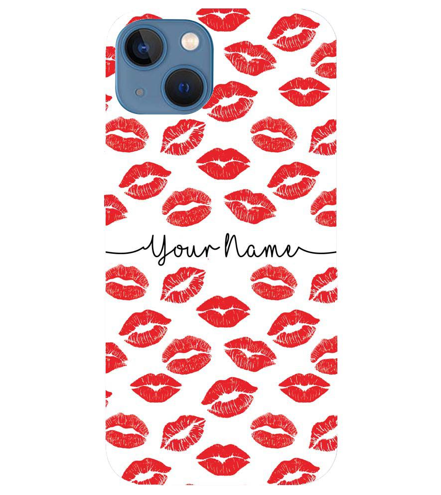 IK5015-Girly Lipstics with Name Back Cover for Apple iPhone 13