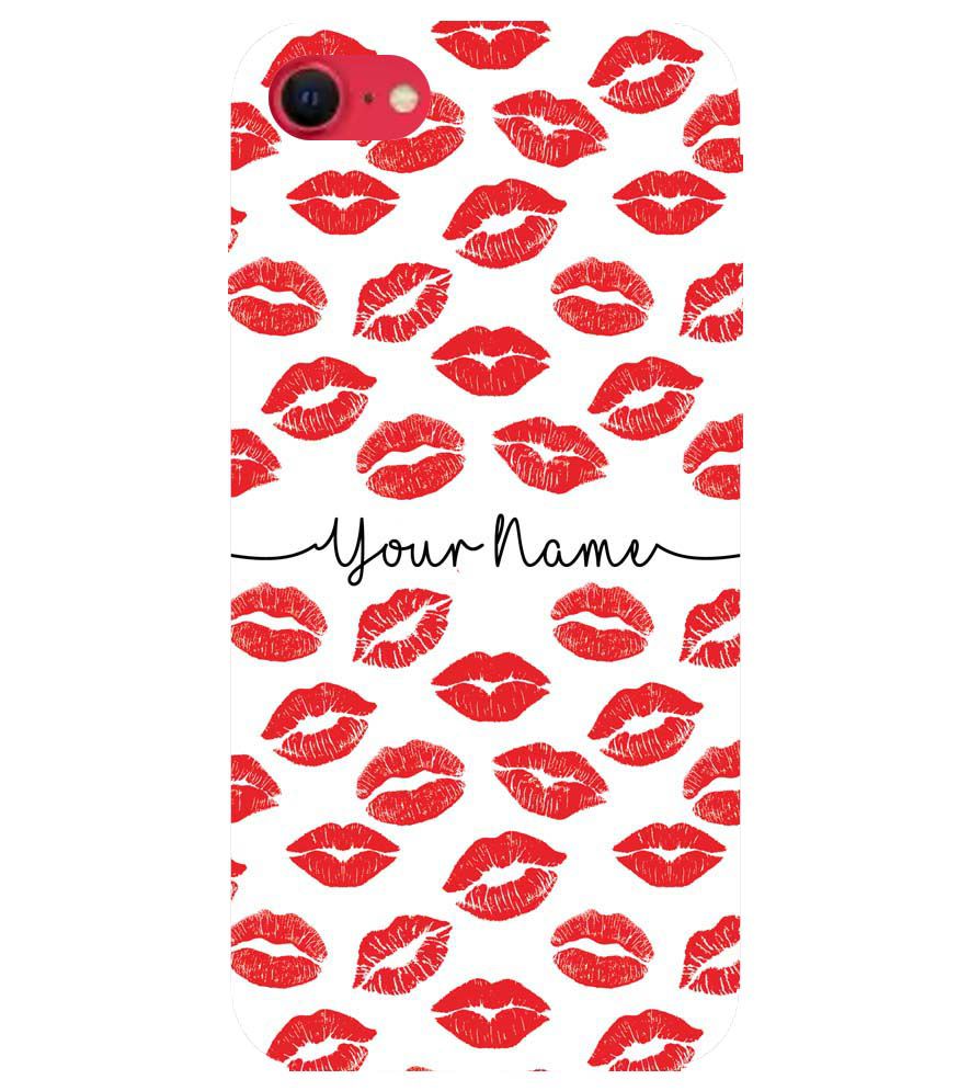 IK5015-Girly Lipstics with Name Back Cover for Apple iPhone SE (2020)