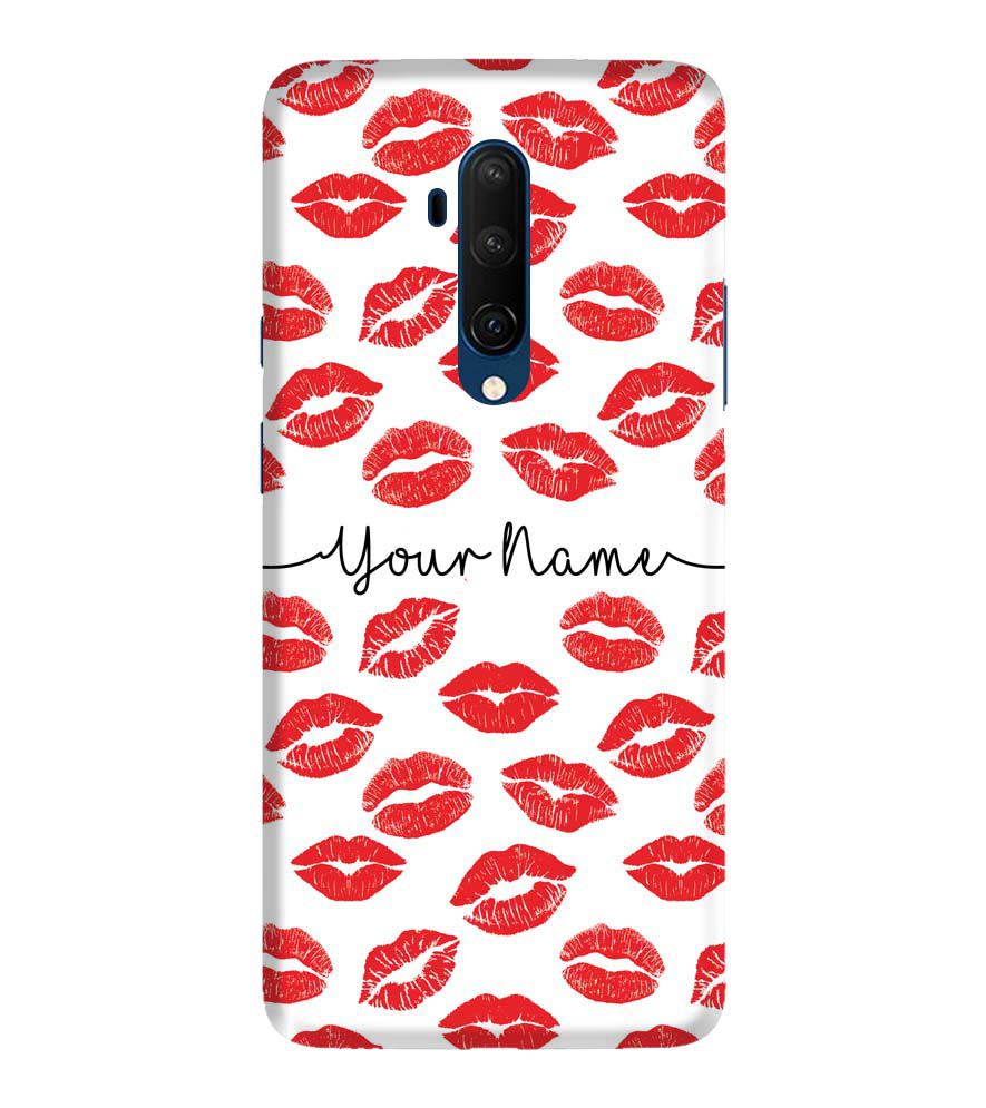 IK5015-Girly Lipstics with Name Back Cover for OnePlus 7T Pro