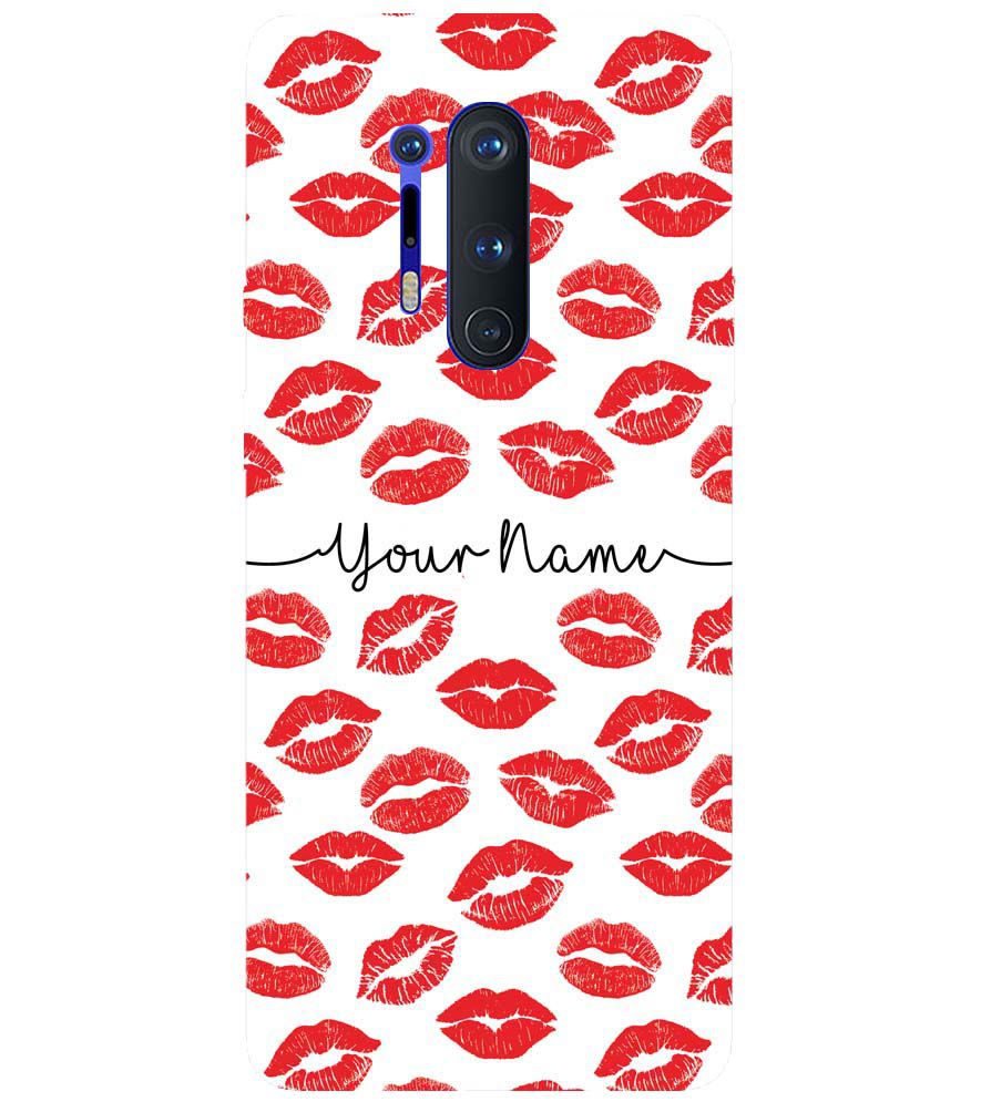 IK5015-Girly Lipstics with Name Back Cover for OnePlus 8 Pro