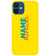IK5016-Yellow Name and Surname Back Cover for Apple iPhone 12 Mini