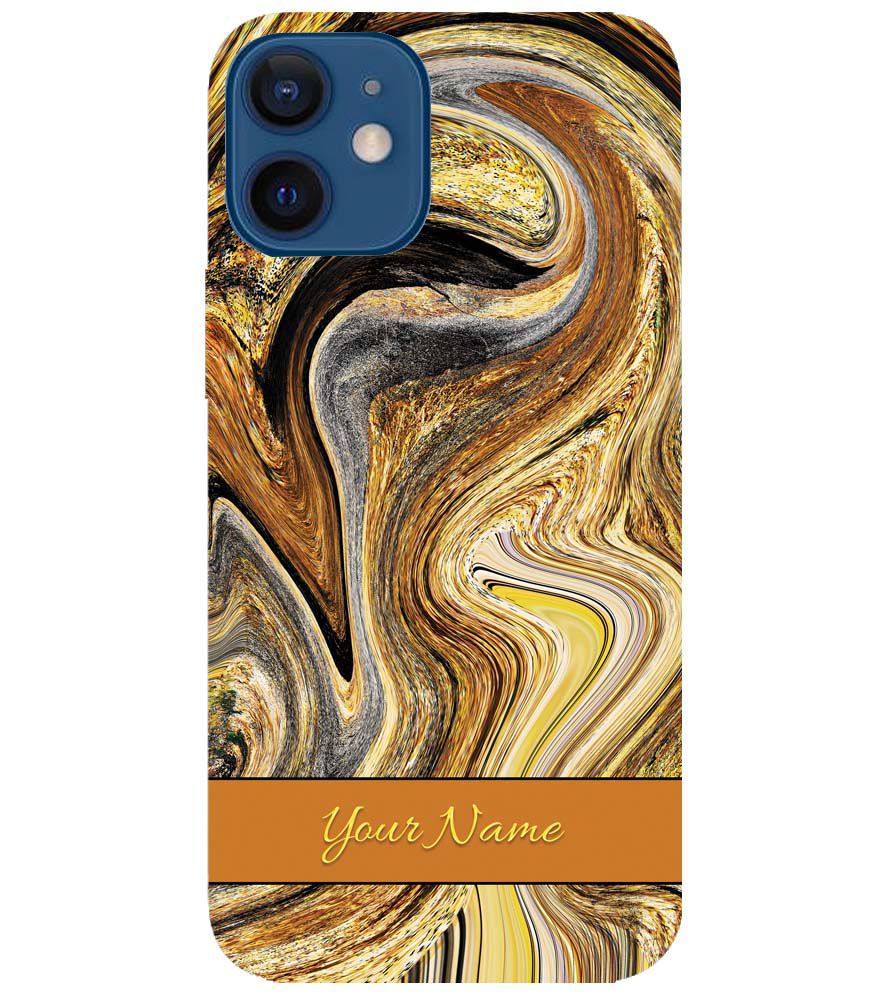 IK5018-Modern Art Name Back Cover for Apple iPhone 12 Mini