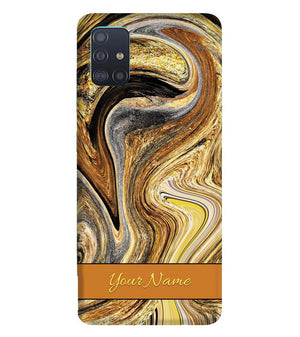 IK5018-Modern Art Name Back Cover for Samsung Galaxy A51