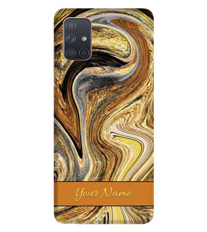 IK5018-Modern Art Name Back Cover for Samsung Galaxy A71