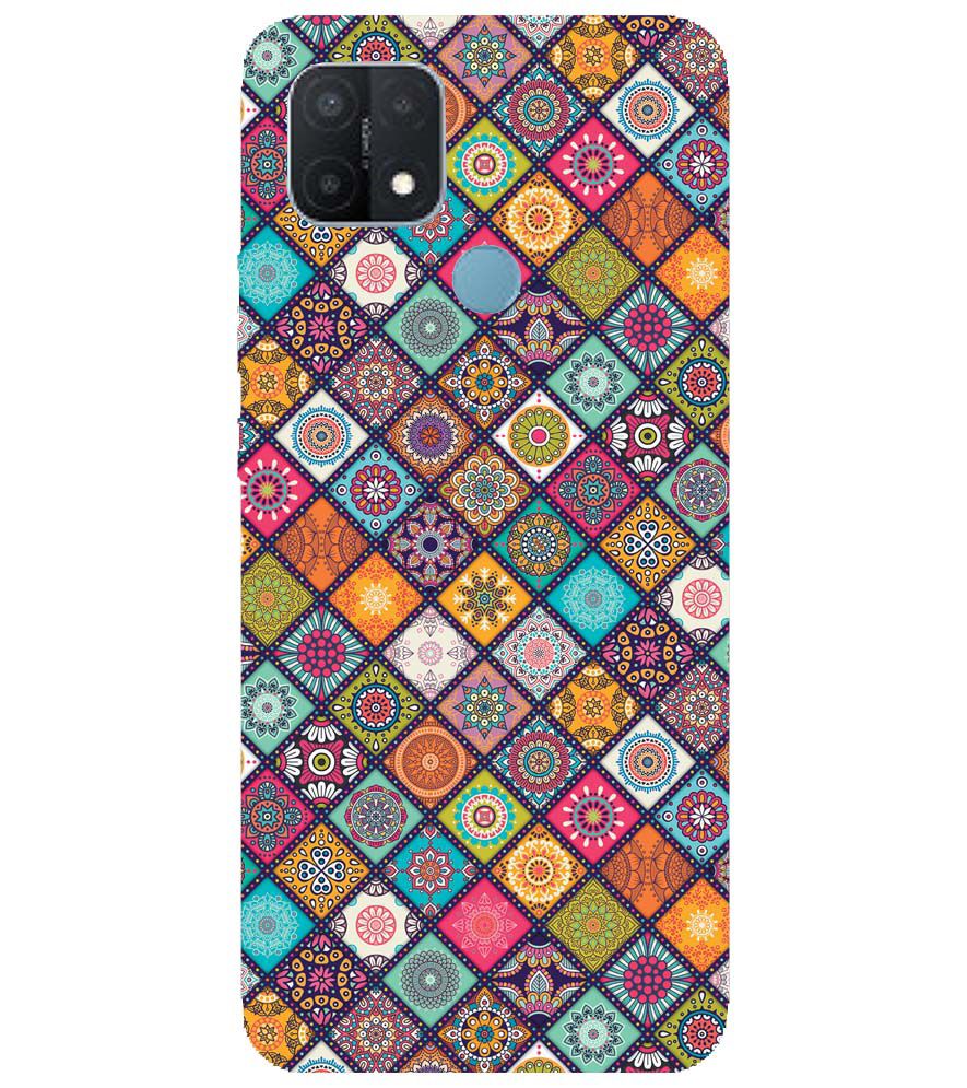 P0197-Beautiful Mandala Pattern Back Cover for Oppo A15 and Oppo A15s