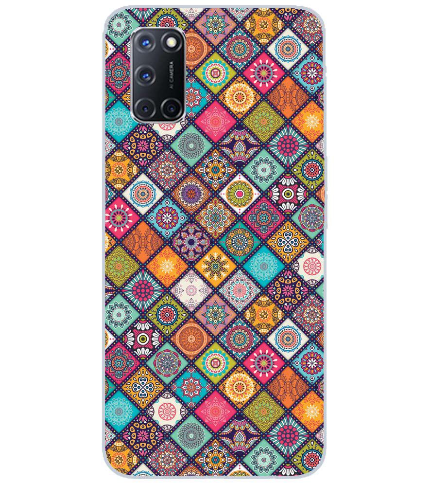 P0197-Beautiful Mandala Pattern Back Cover for Oppo A52