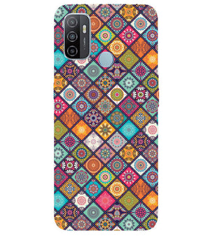 P0197-Beautiful Mandala Pattern Back Cover for Oppo A53