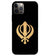 PS1300-Khanda Sahib Back Cover for Apple iPhone 12 Pro
