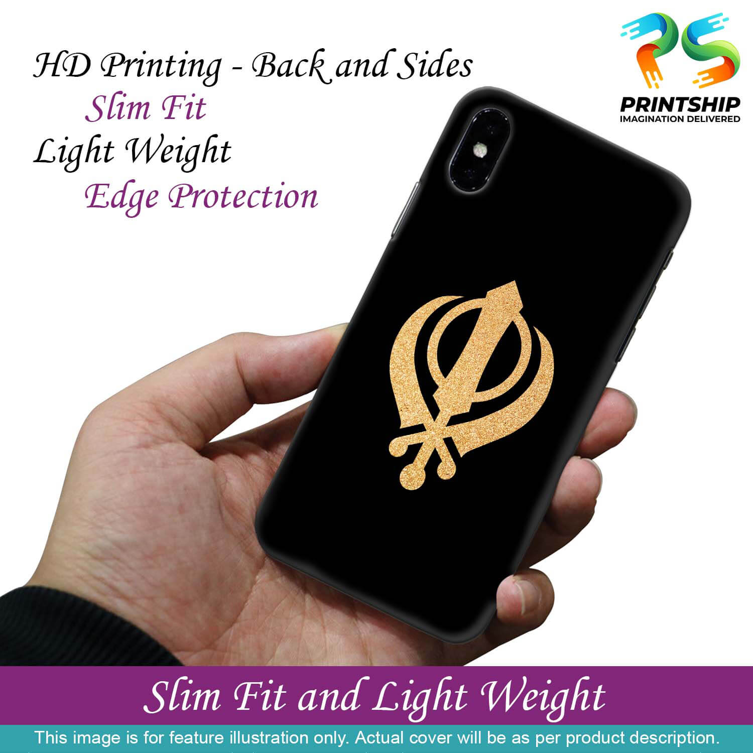 PS1300-Khanda Sahib Back Cover for Apple iPhone 6 and iPhone 6S