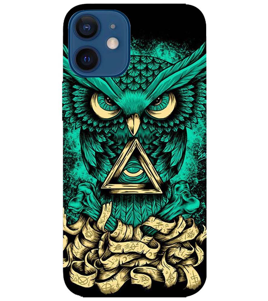 PS1301-Illuminati Owl Back Cover for Apple iPhone 12 Mini