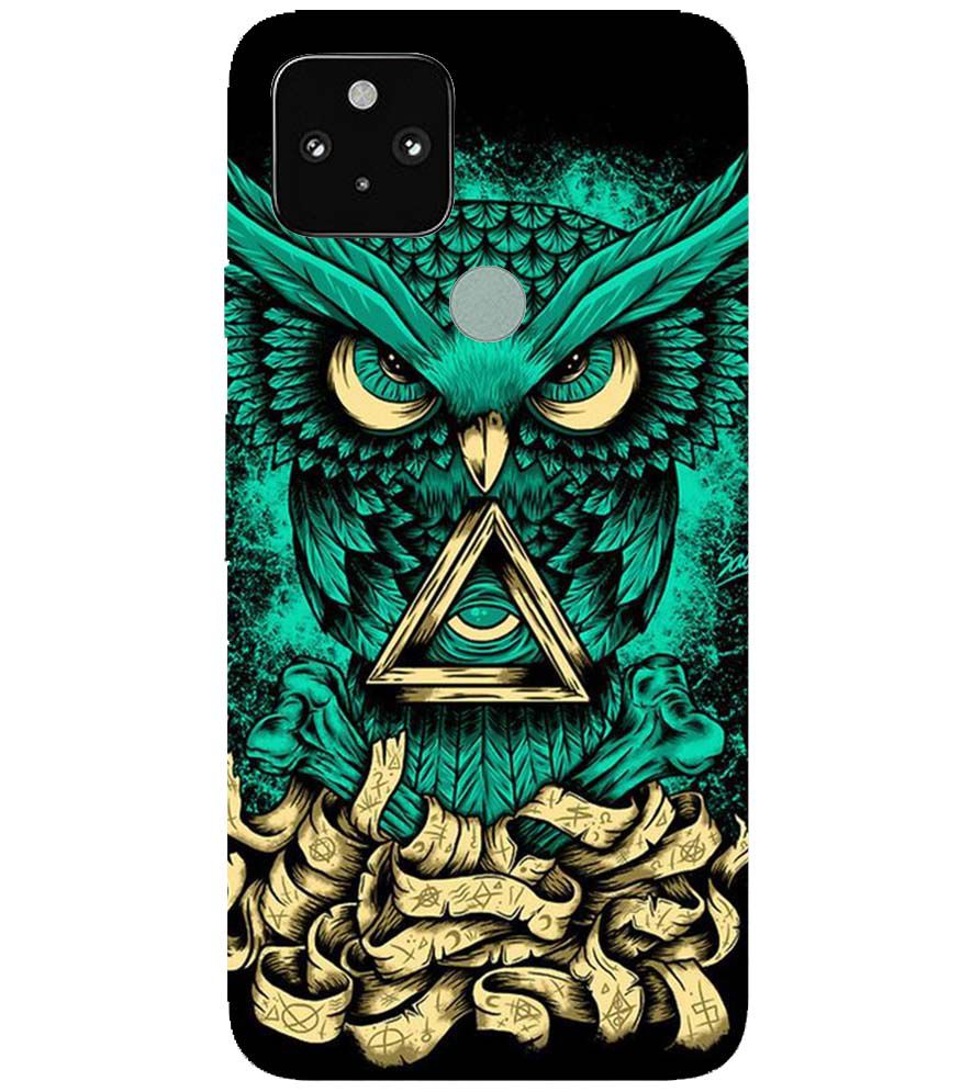 PS1301-Illuminati Owl Back Cover for Google Pixel 5