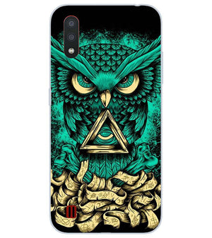 PS1301-Illuminati Owl Back Cover for Samsung Galaxy M01