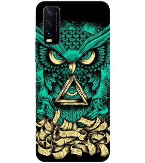 PS1301-Illuminati Owl Back Cover for Vivo Y20