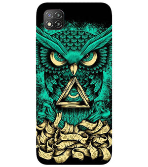 PS1301-Illuminati Owl Back Cover for Xiaomi Poco C3