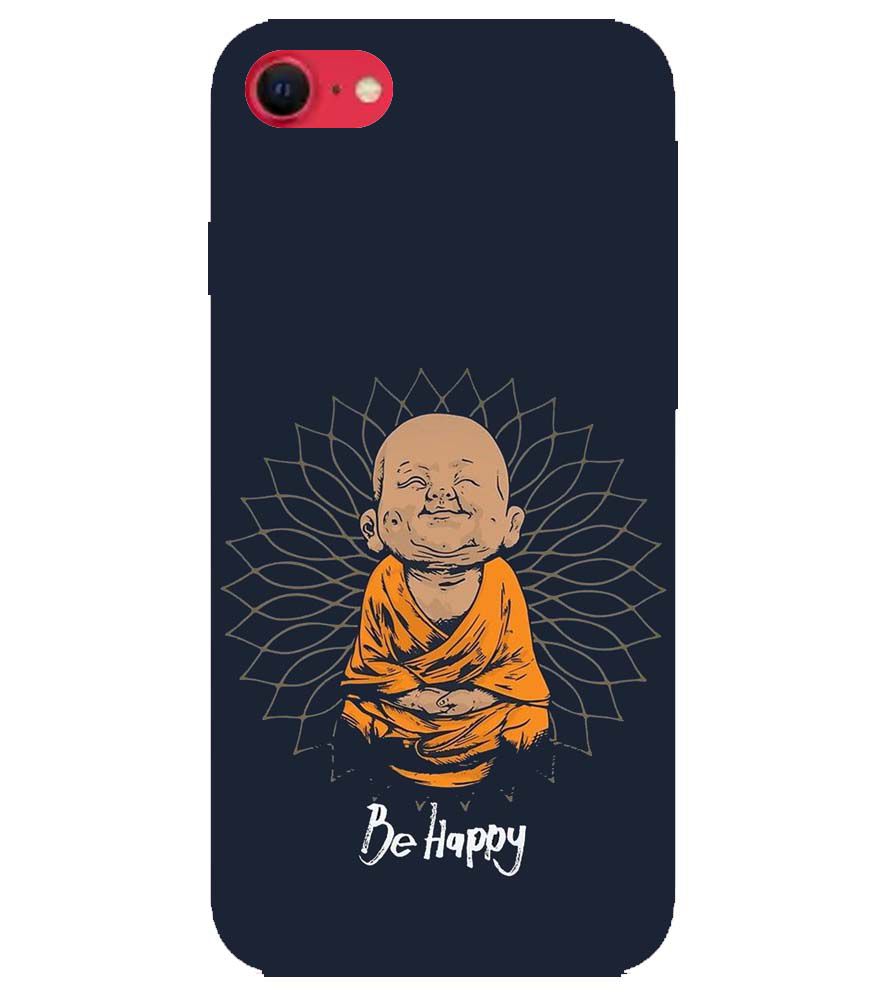 PS1302-Be Happy Back Cover for Apple iPhone SE (2020)