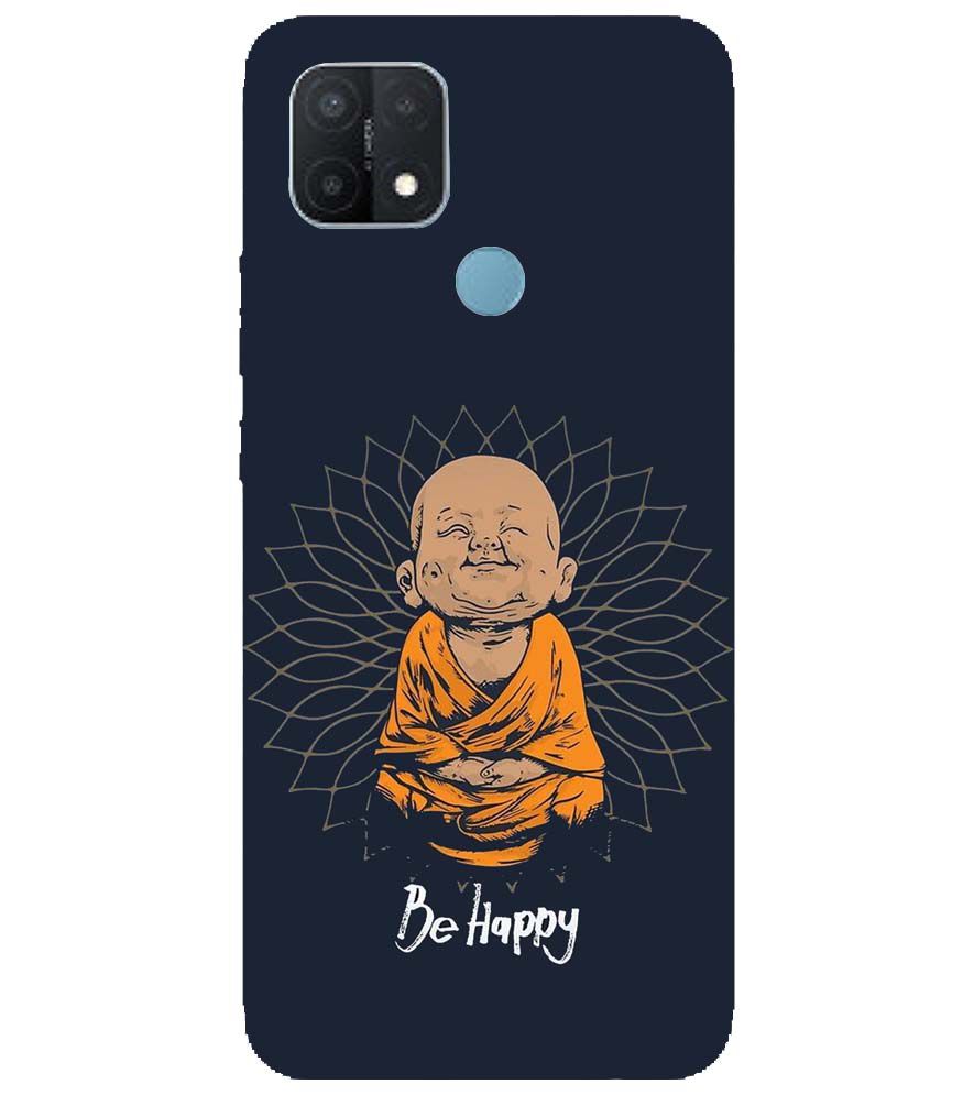 PS1302-Be Happy Back Cover for Oppo A15 and Oppo A15s
