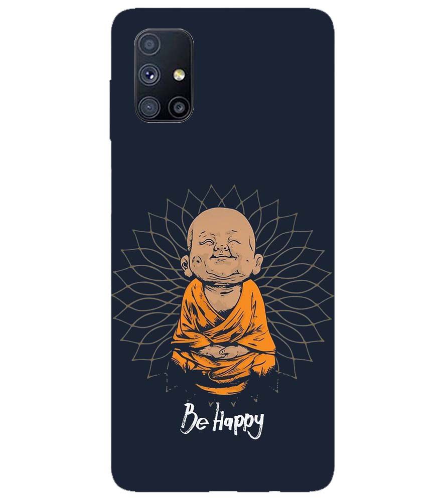 PS1302-Be Happy Back Cover for Samsung Galaxy M51