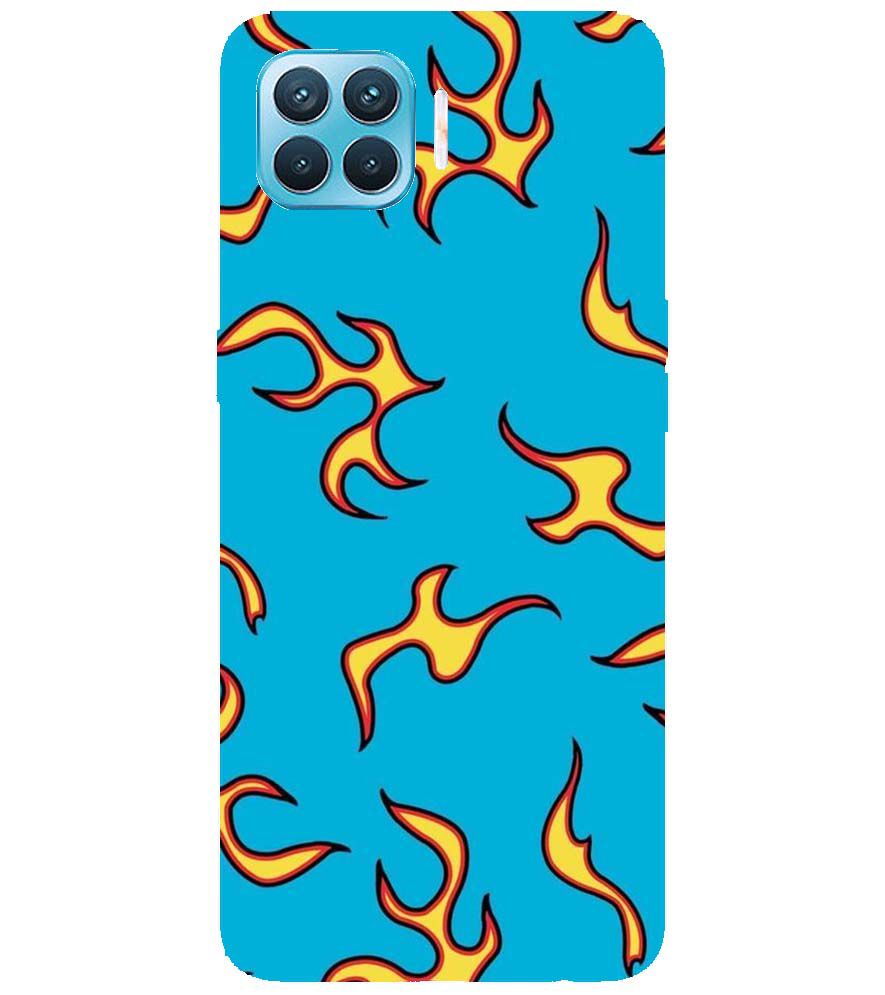 PS1303-Golf Wang Flame  Back Cover for Oppo F17 Pro