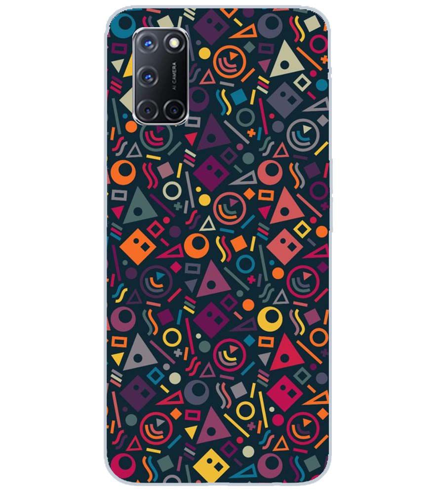 PS1304-Abstract Pattern Back Cover for Oppo A52