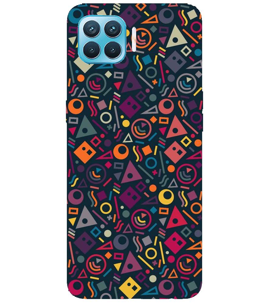 PS1304-Abstract Pattern Back Cover for Oppo F17 Pro