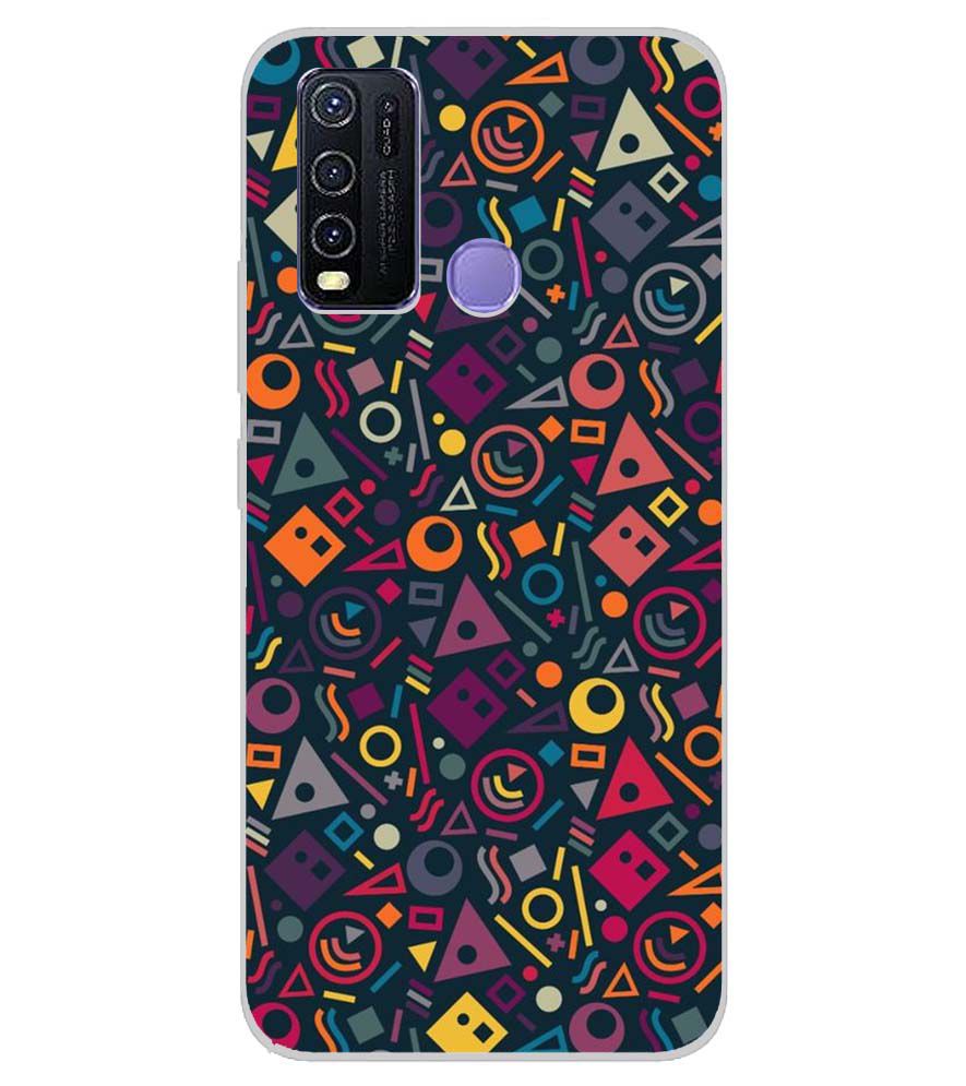 PS1304-Abstract Pattern Back Cover for Vivo Y50