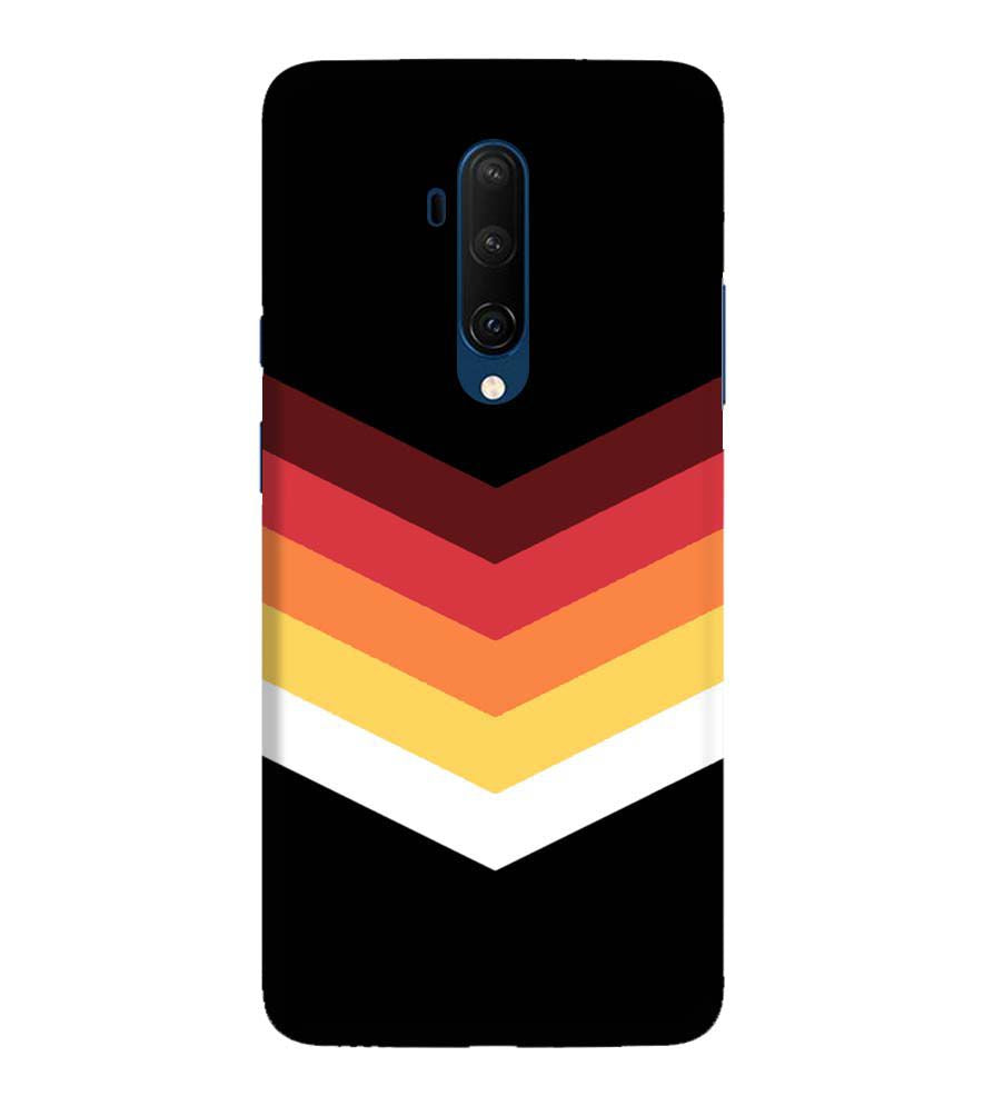 PS1306-Red Black Premium Back Cover for OnePlus 7T Pro