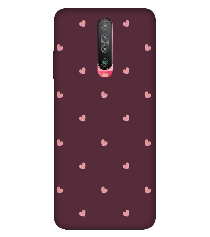 PS1307-Pink Heart Back Cover for Xiaomi Redmi K30