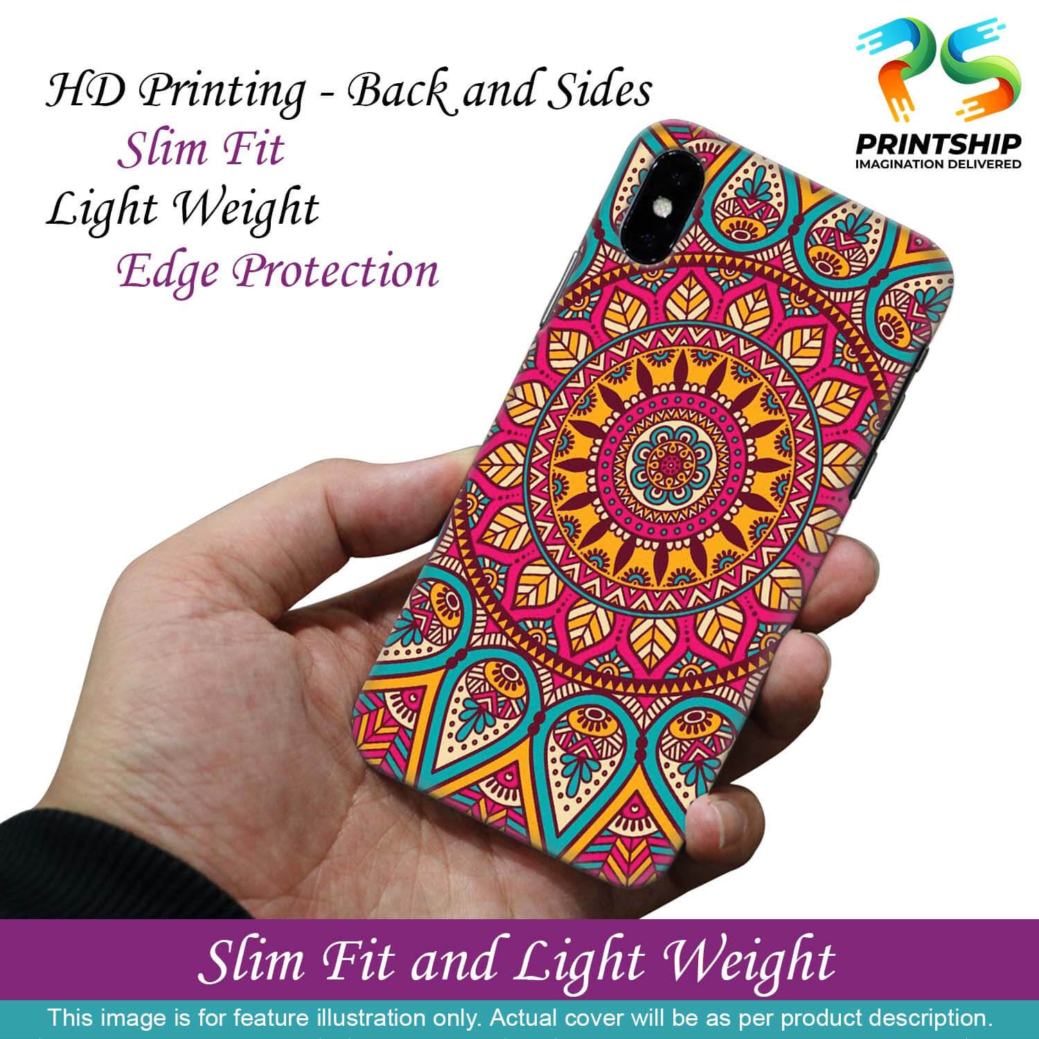 PS1309-Mandala Back Cover for Samsung Galaxy A51
