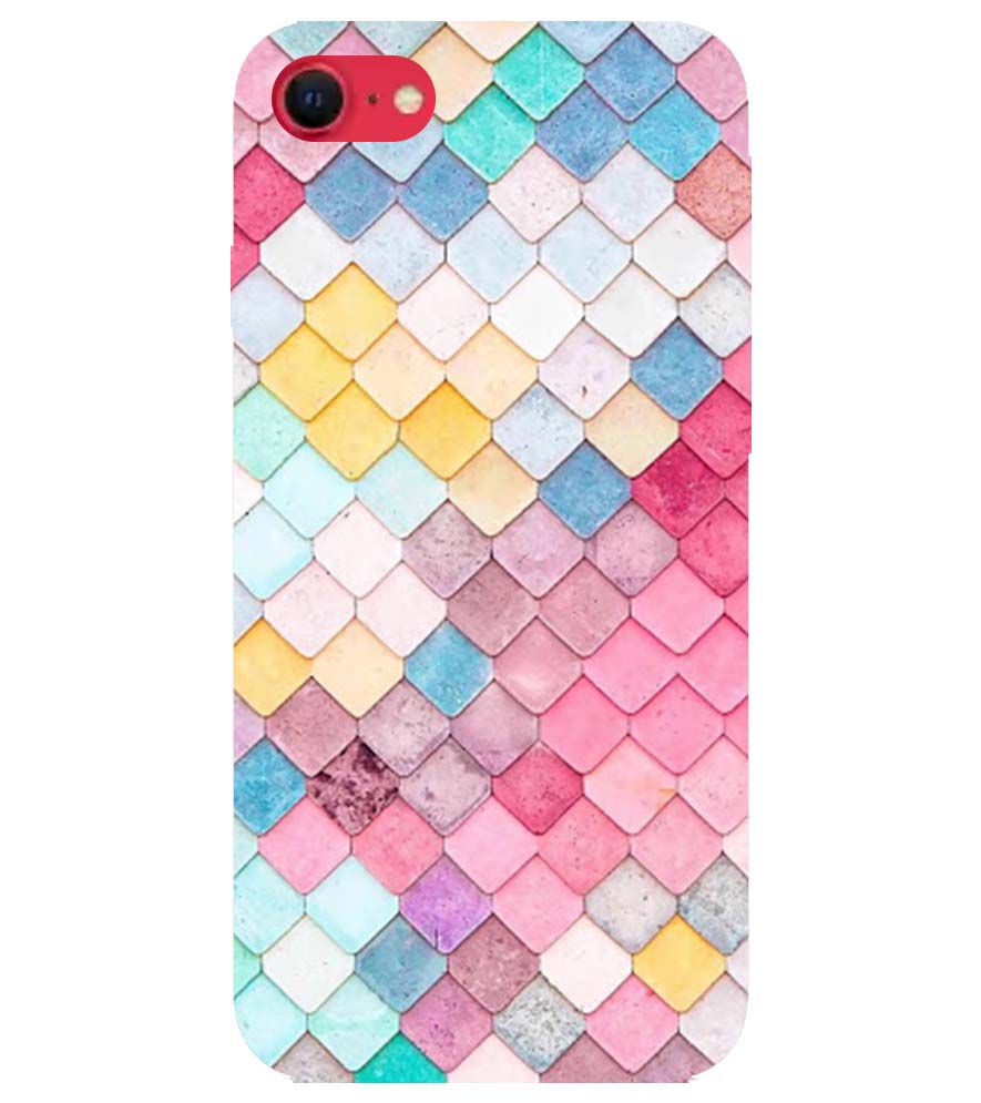 PS1310-Colorful Pastel Back Cover for Apple iPhone SE (2020)