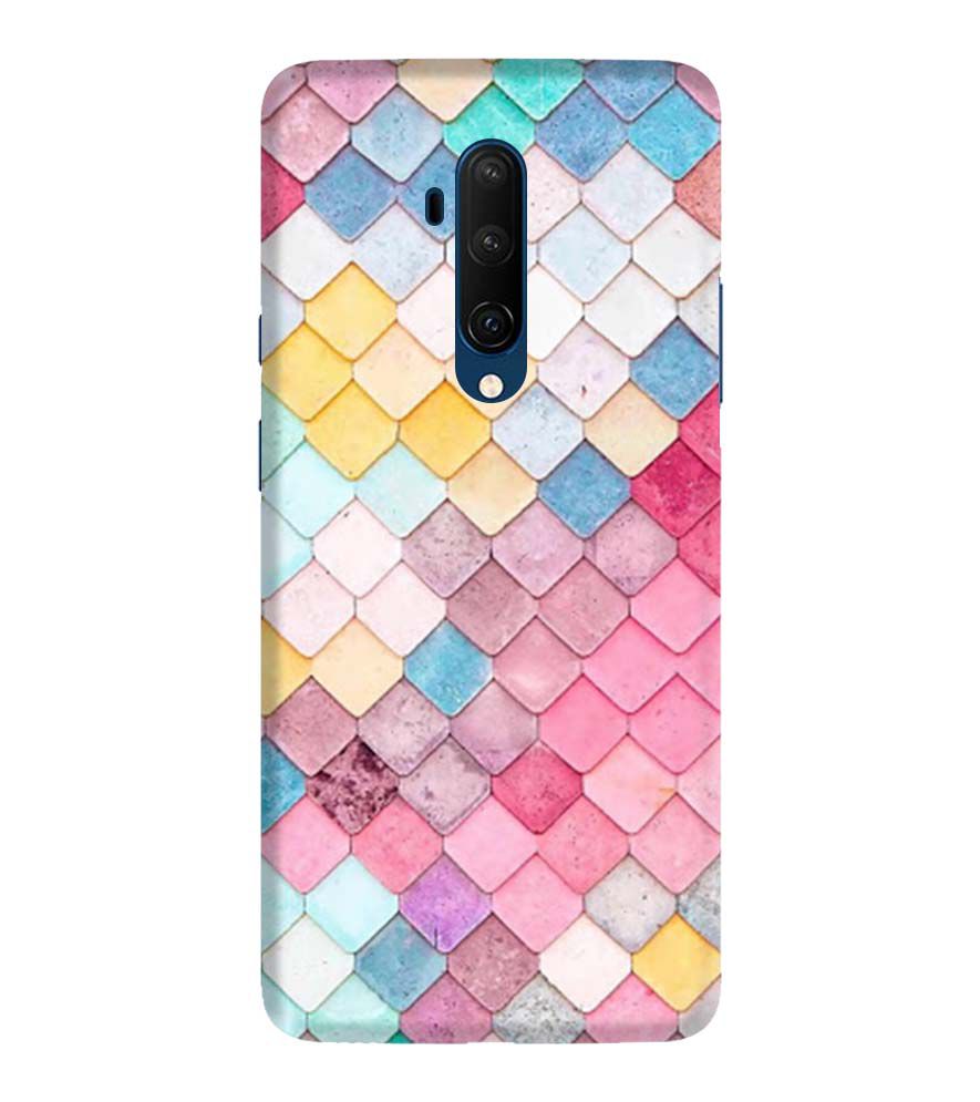 PS1310-Colorful Pastel Back Cover for OnePlus 7T Pro