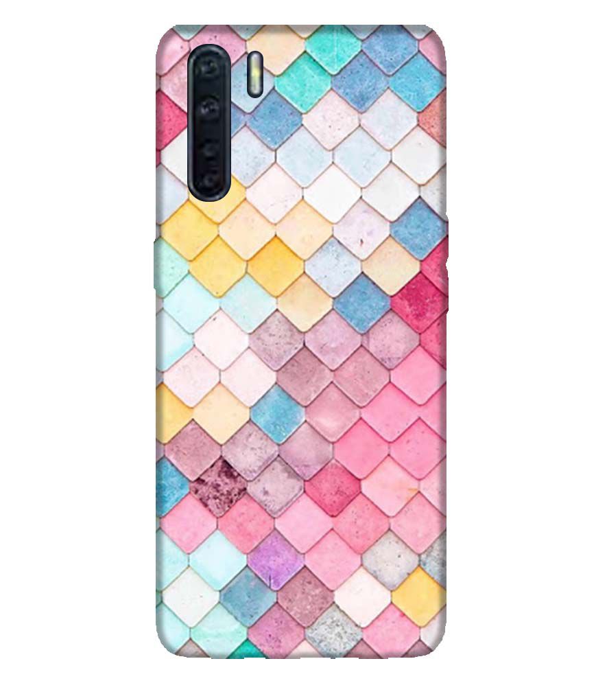 PS1310-Colorful Pastel Back Cover for Oppo A91