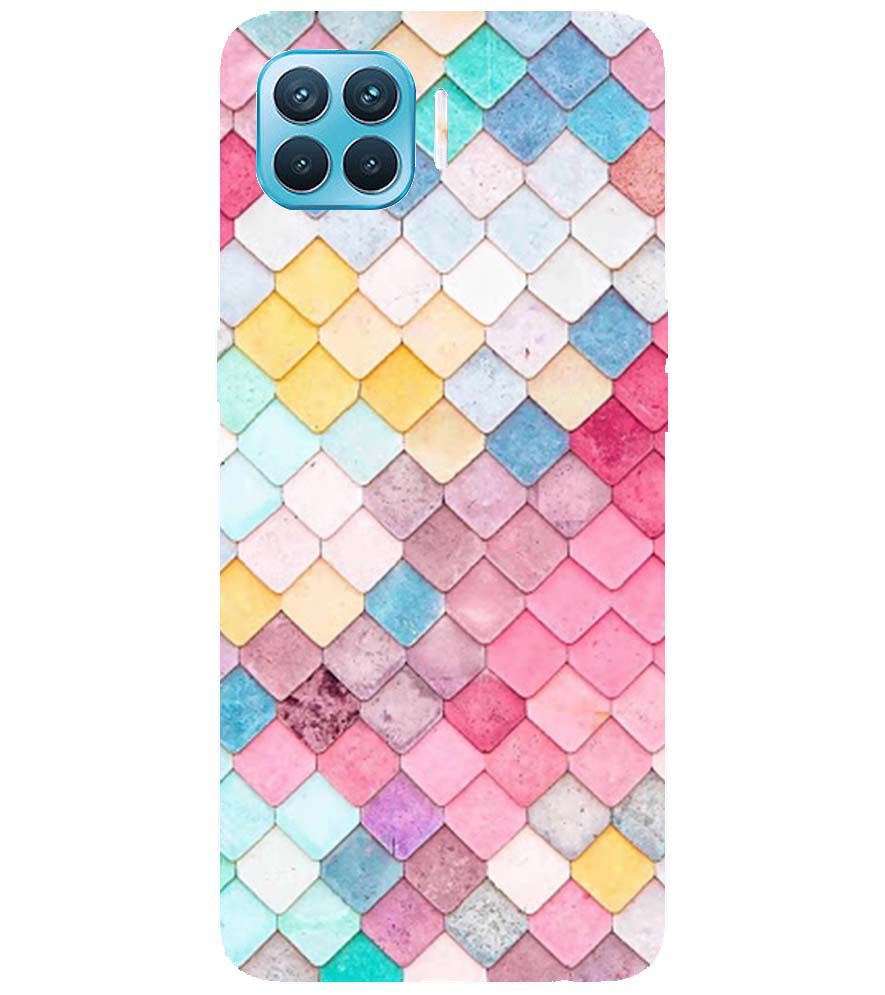 PS1310-Colorful Pastel Back Cover for Oppo F17 Pro